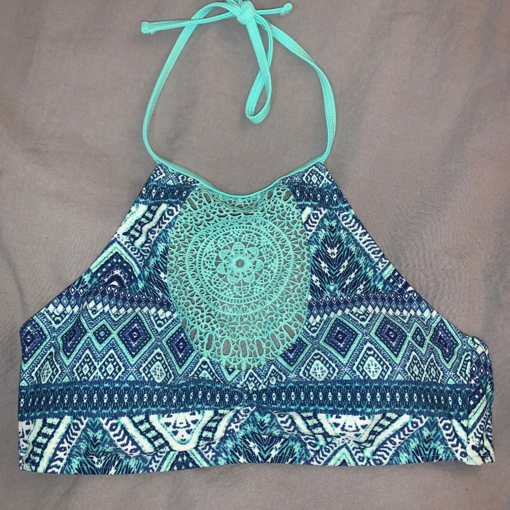 Aztec Print swim suit top